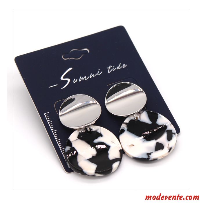 Boucles D'oreilles Femme Europe Simple Mode Tempérament Marque Couleur Bleu