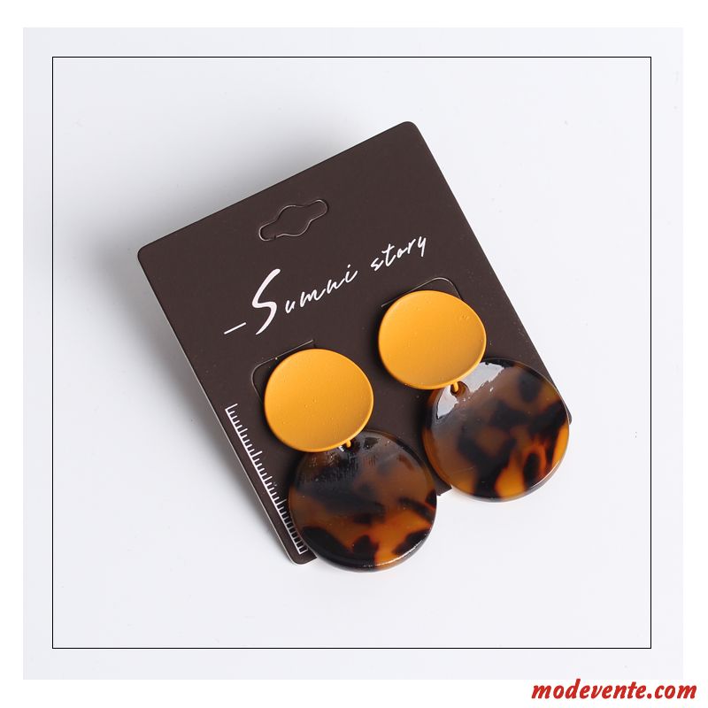 Boucles D'oreilles Femme Europe Simple Mode Tempérament Marque Couleur Bleu