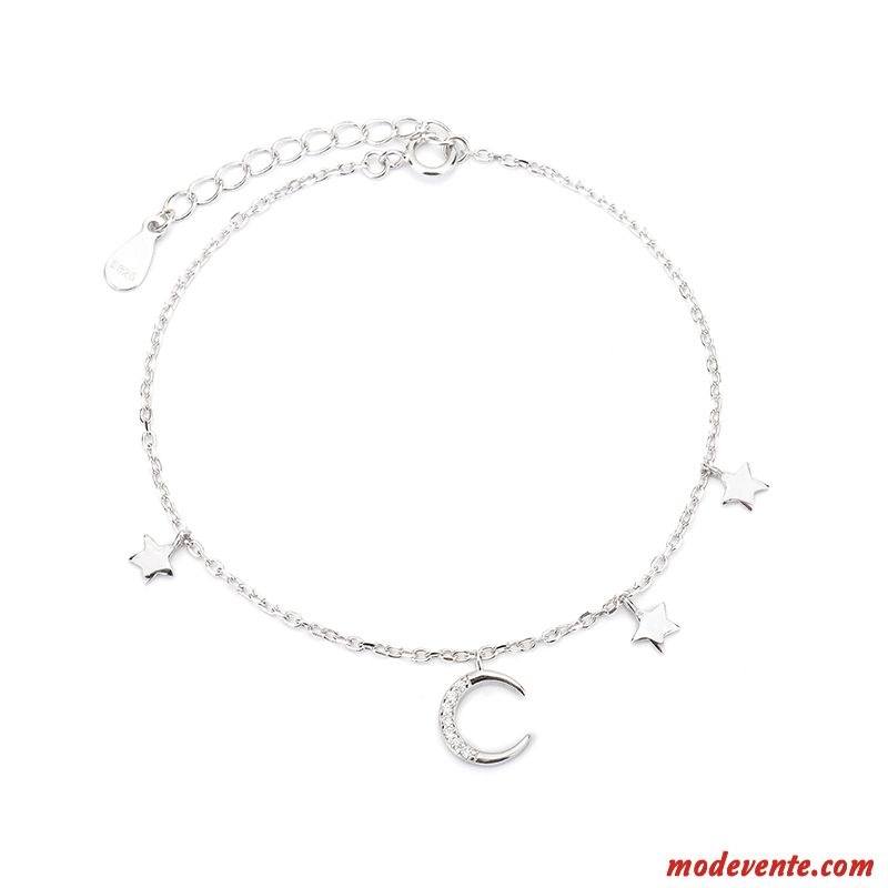 Bracelets Femme Simple Personnalité Frais Populaire Pure Étudiant Argent