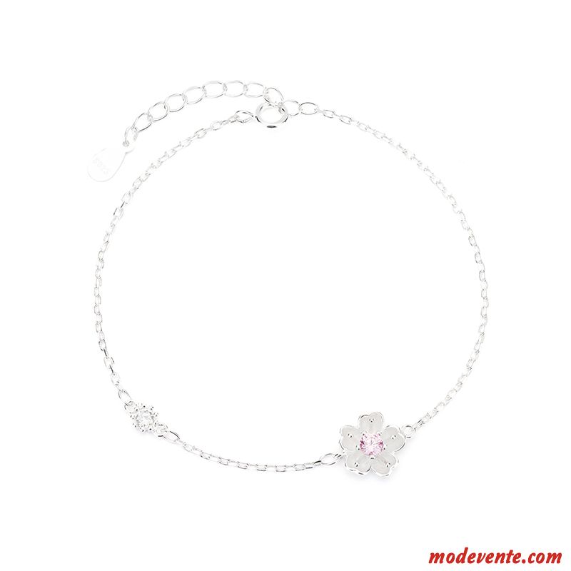 Bracelets Femme Simple Personnalité Frais Populaire Pure Étudiant Argent