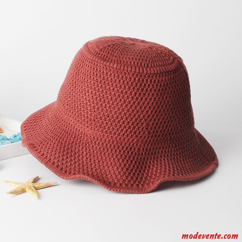 Chapeau Femme Ombre Crème Solaire Chapeau De Pêcheur Été Loisir Art Noir