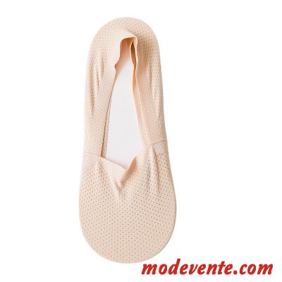 Chaussette Femme Antidérapant Respirant Silicone Été La Soie De Glace Invisible Rose Clair