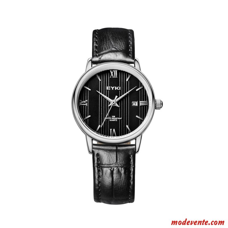 Montre Homme Loisir Personnalité Montre À Bracelet Tendance Gros Simple Blanc Or