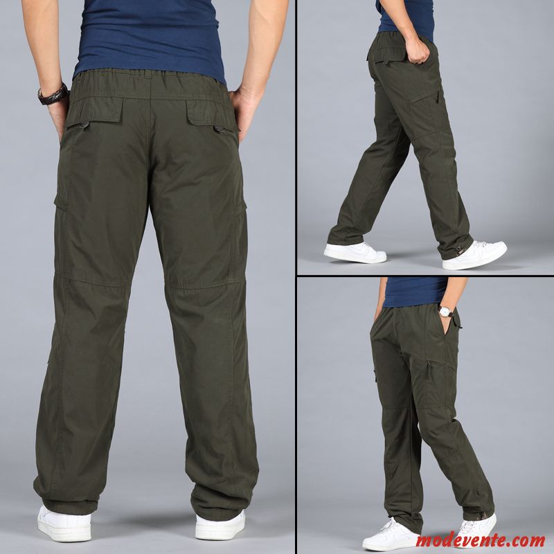 Pantalon Cargo Homme Chauds Plus De Velours Décontractée Outwear Épaissir Matelassé