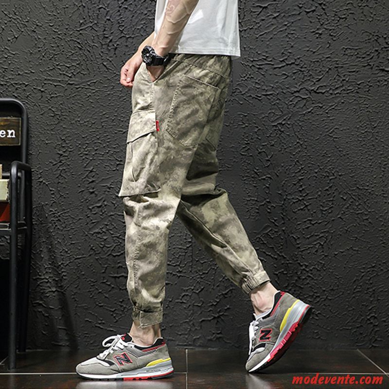 Pantalon Cargo Homme Tendance Camouflage Pantalons Marque De Tendance Harlan Baggy