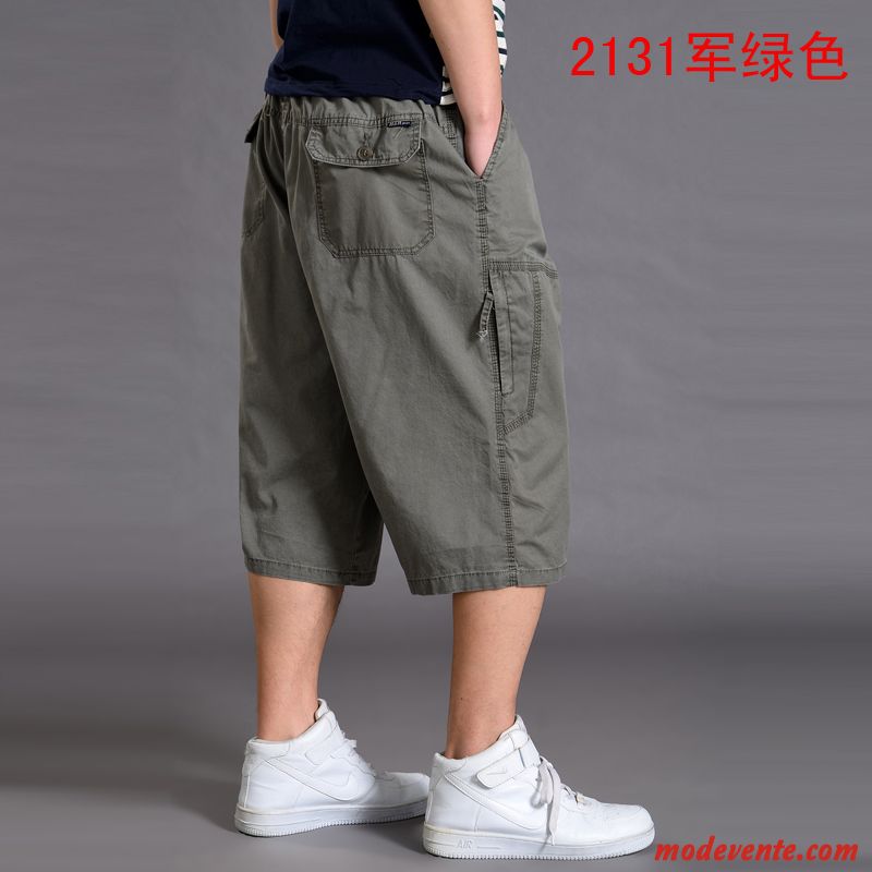 Shorts Homme Décontractée Baggy Grande Taille Sport Septième Pantalon Légère Gris