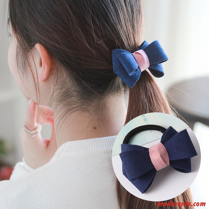 Épingle À Cheveux Femme Corde Tête Bandeau Élastique Simple Cheveux Cravate Couvre-chefs Noir