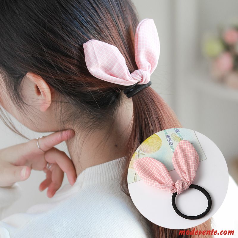 Épingle À Cheveux Femme Corde Tête Bandeau Élastique Simple Cheveux Cravate Couvre-chefs Noir