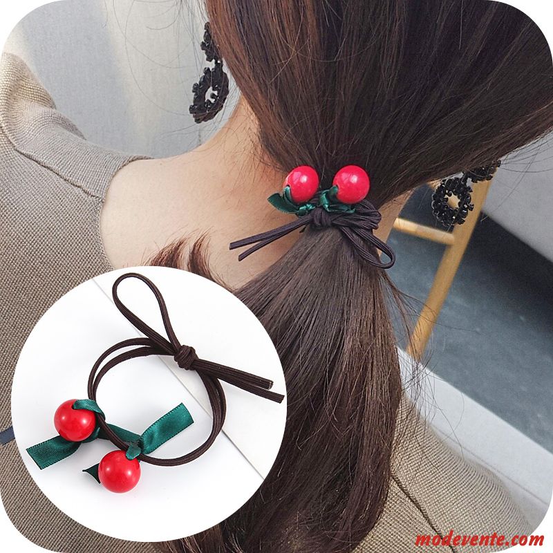 Épingle À Cheveux Femme Corde Tête Bandeau Élastique Simple Cheveux Cravate Couvre-chefs Noir