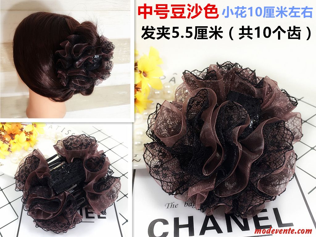 Épingle À Cheveux Femme Dentelle Ornements De Cheveux Fil De Soie Le Nouveau Fleurs Mousseline De Soie