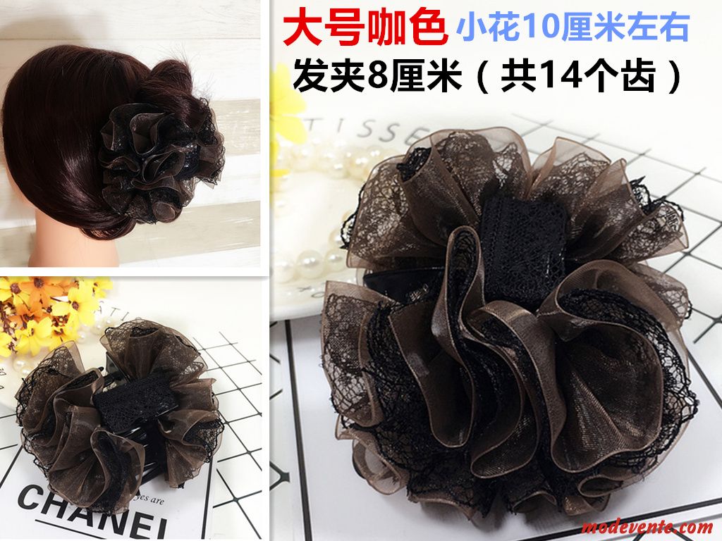 Épingle À Cheveux Femme Dentelle Ornements De Cheveux Fil De Soie Le Nouveau Fleurs Mousseline De Soie