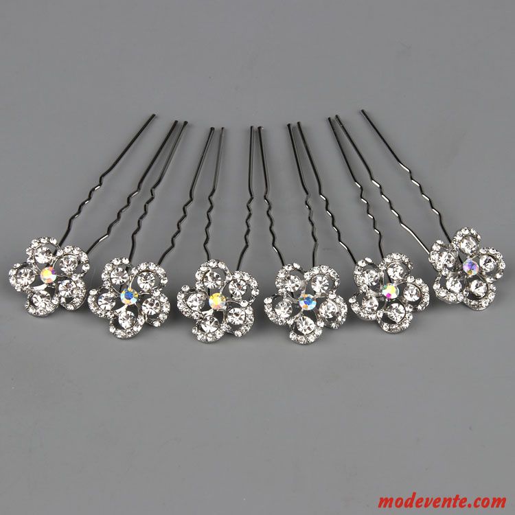 Épingle À Cheveux Femme Emission De Cartes Ornements De Cheveux Cheveux En Plaques Couvre-chefs Petit Pierres De Strass Rose