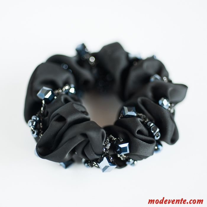 Épingle À Cheveux Femme Ornements De Cheveux Fleur Dentelle Couvre-chefs Gros Cercle Des Cheveux Pure Noir