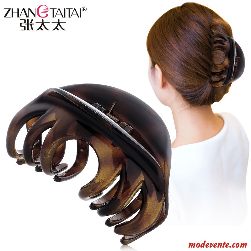 Épingle À Cheveux Femme Pan Head Grand Adulte Poignées Prendre Un Bain Petit Marron