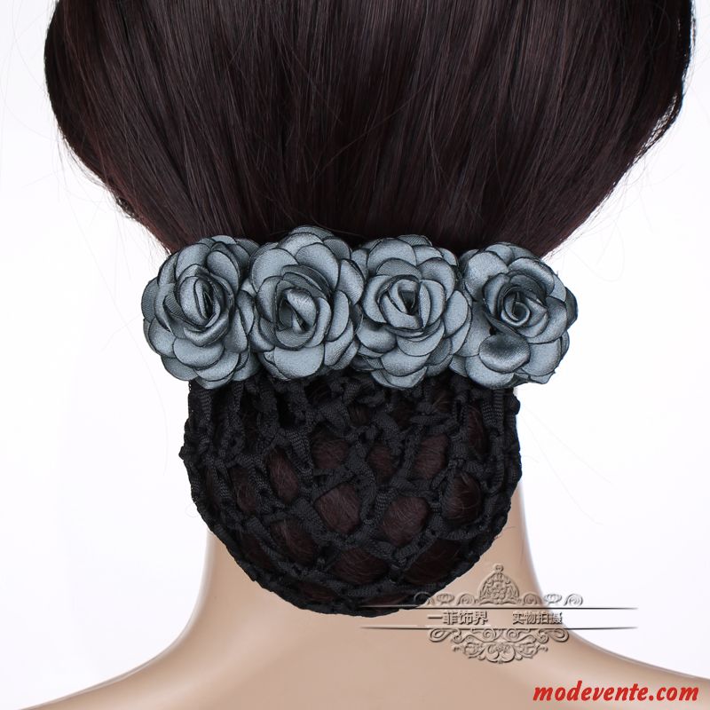 Épingle À Cheveux Femme Poche Nette Carrière Infirmière Cheveux En Plaques Fleurs Couvre-chefs Rose Bleu Argent Gris