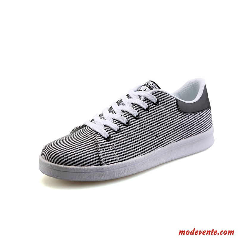 Basket Toile Blanche Homme Blanc Pensée Mc22042