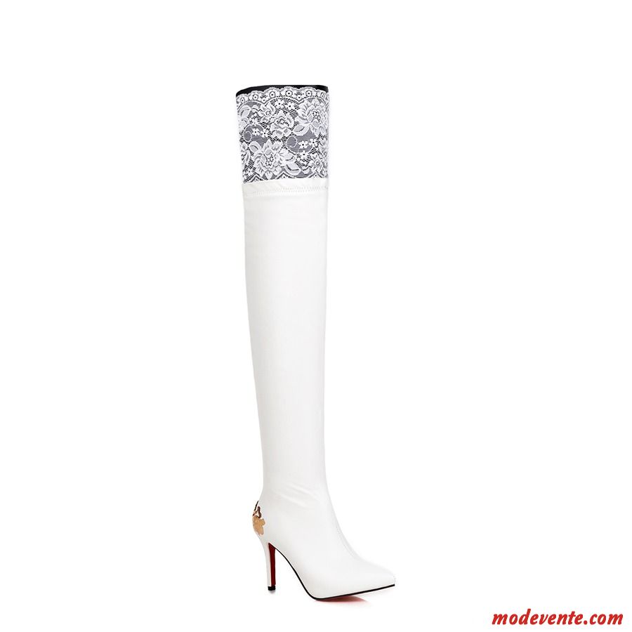 Bottes Compensées Pas Cher Femme Chameau Blanc Mc26757