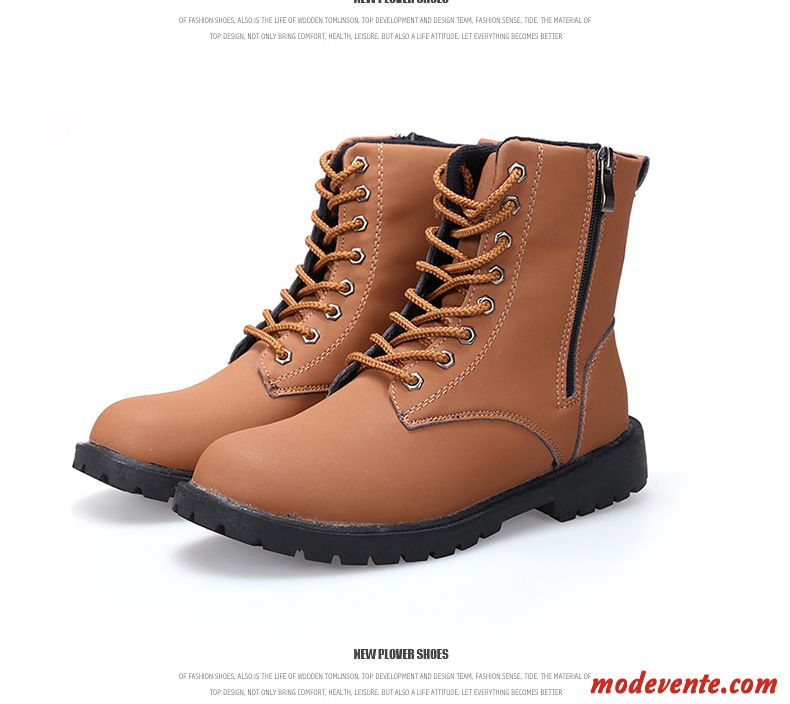 Bottes Cuir Homme Sandybrown Ivoire Mc22495