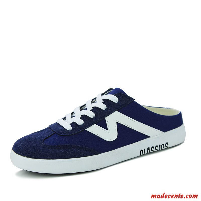 Chaussure Basse Homme Blanche Bleu Aigue-marine Blanc Mc24994