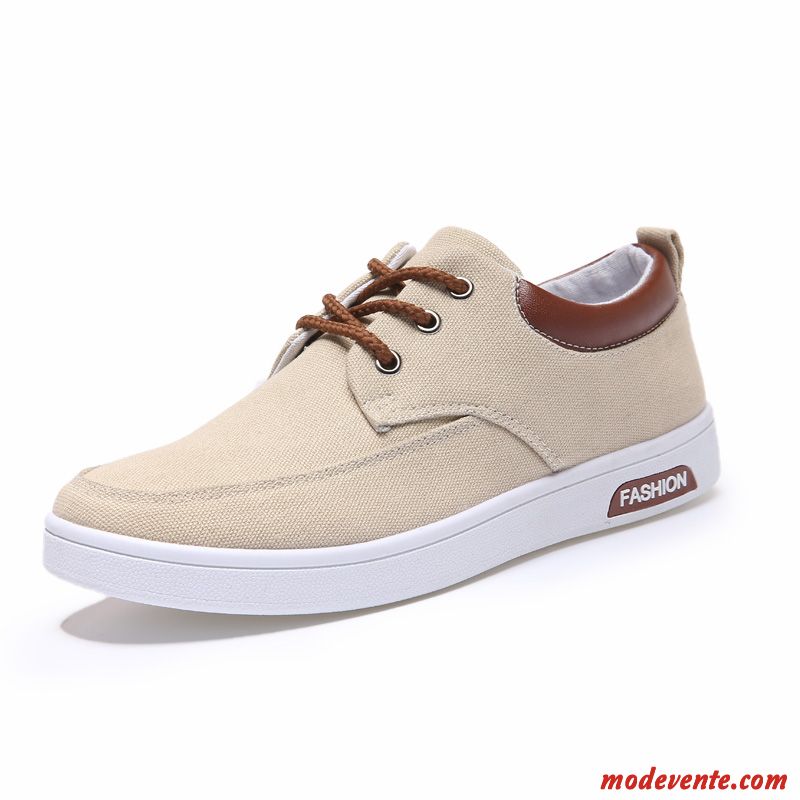 Chaussure Basse Homme Pas Cher Ivoire Gris Fumé Mc24974