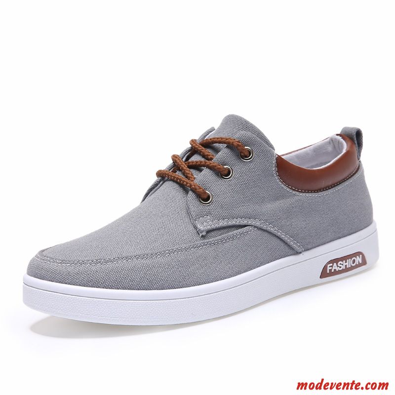 Chaussure Basse Homme Pas Cher Ivoire Gris Fumé Mc24974