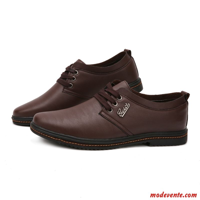 Chaussure De Ville Original Homme Marron Vert Jaunâtre Mc24331