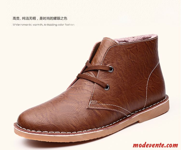 Chaussure Montante Homme Marron Chameau Sandybrown Mc20697