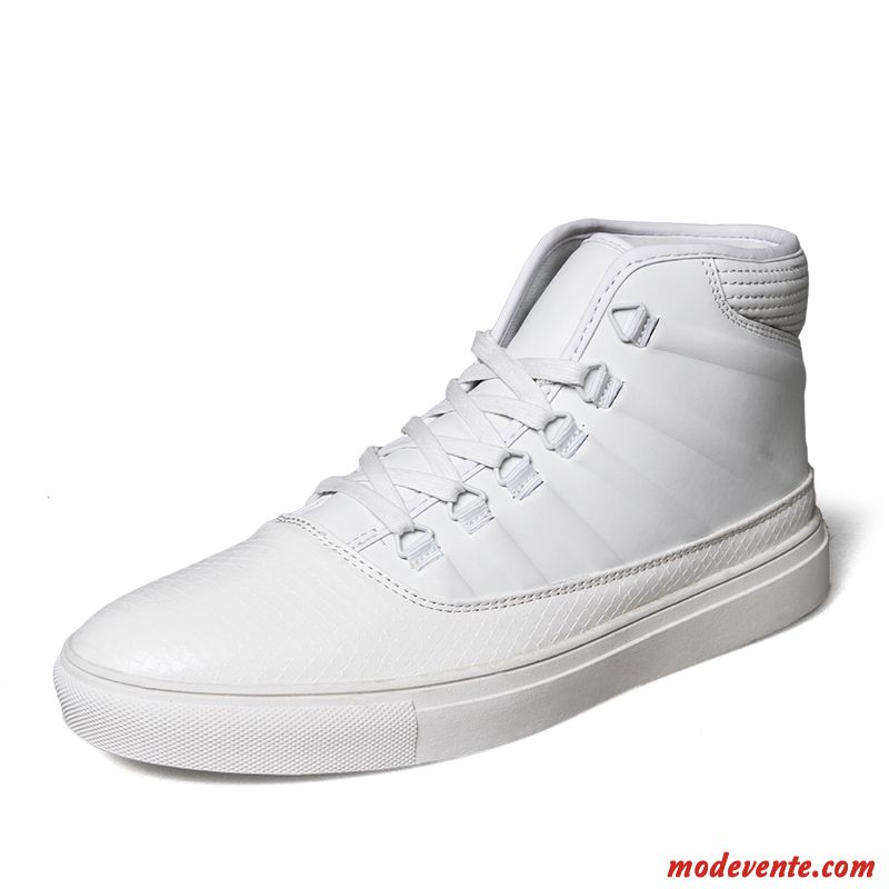 Chaussure Montante Rouge Tout Blanc Crème Mc20589