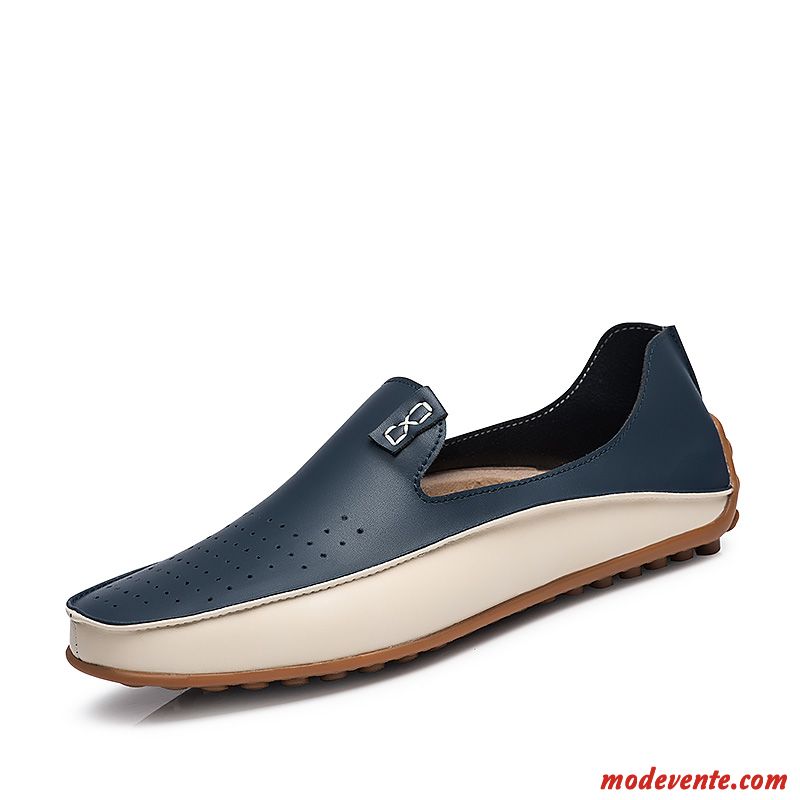 Chaussures De Ville Homme Fourrées Peachpuff Bleu Aigue-marine Mc24448