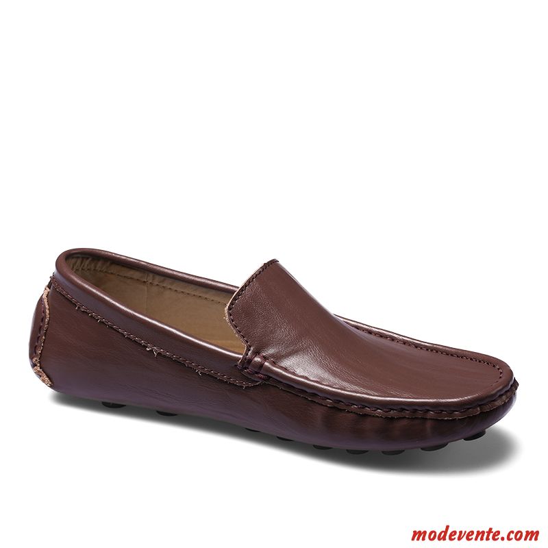 Chaussures Homme Mocassins Pas Cher Sandybrown Olive Verte Mc23316