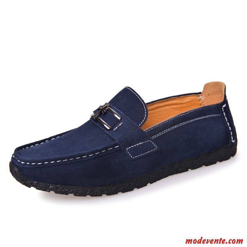 Chaussures Loafers Homme Bleu Royal Blanc Neigeux Mc23472