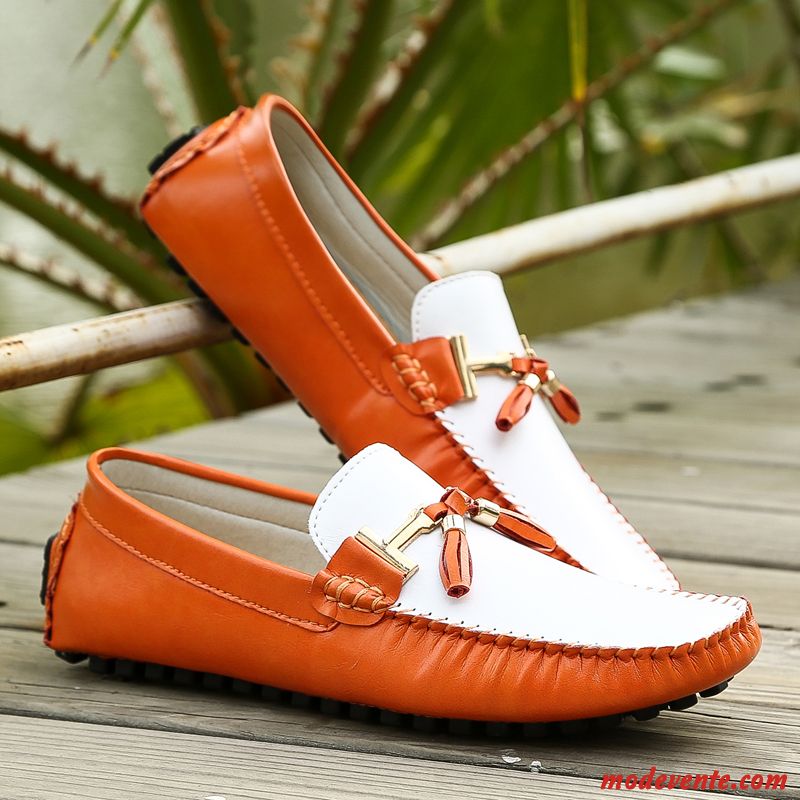 Chaussures Mocassins Confort Pas Cher Bleu Ciel Rosybrown Mc23520