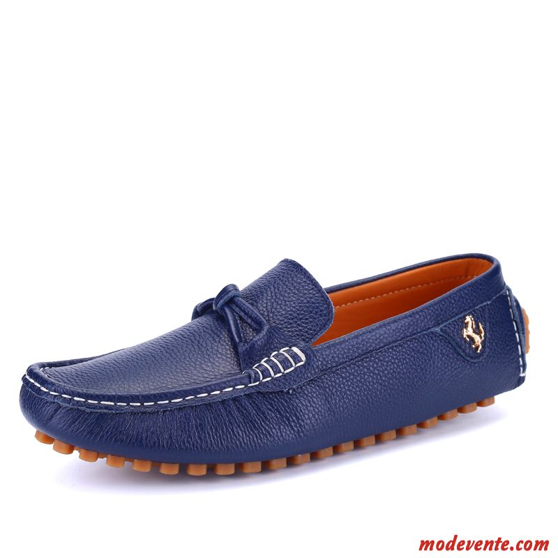 Chaussures Pour Homme Mocassins Pas Cher Bleu Ciel Bleu Turquoise Mc23466