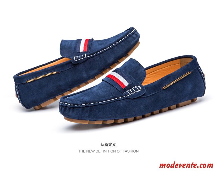 Mocassin Bordeaux Homme Bleu Marin Écarlate Mc23294