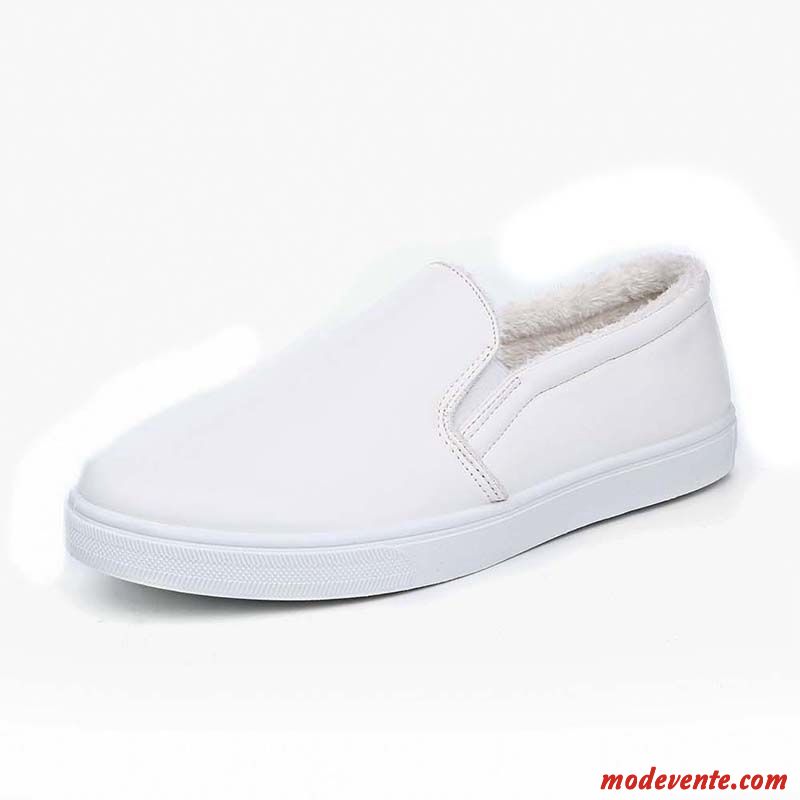 Mocassin Chaussure Homme Violet Tout Blanc Mc22952