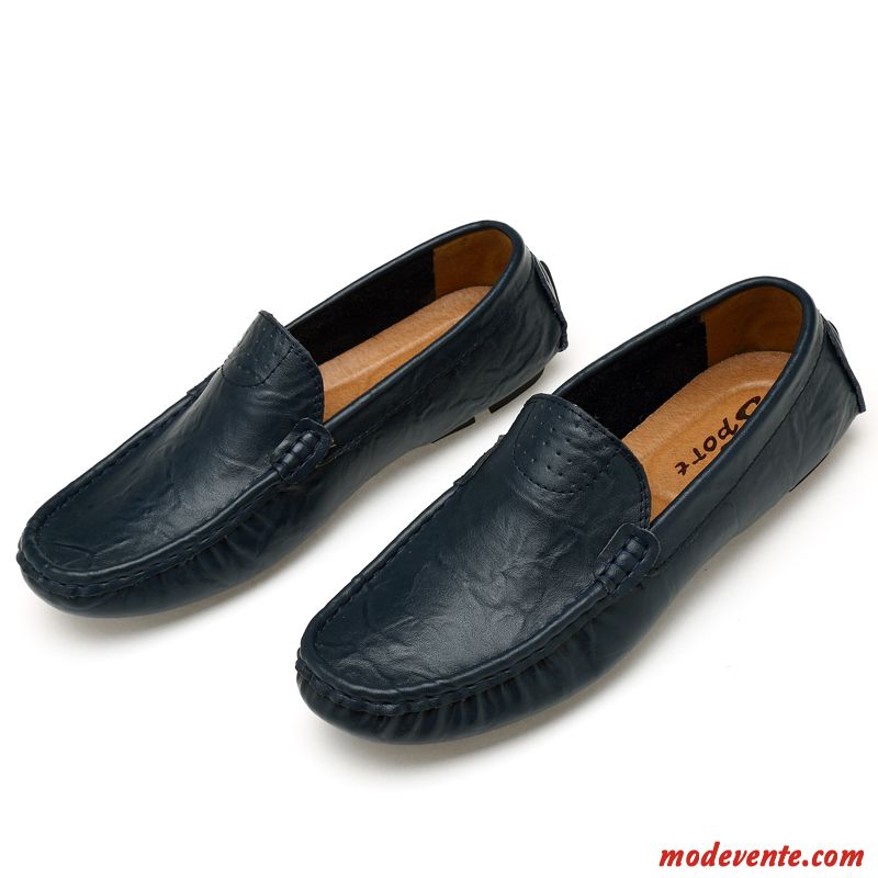 Mocassin Classique Homme Gris Fumé Jaune Mc23410