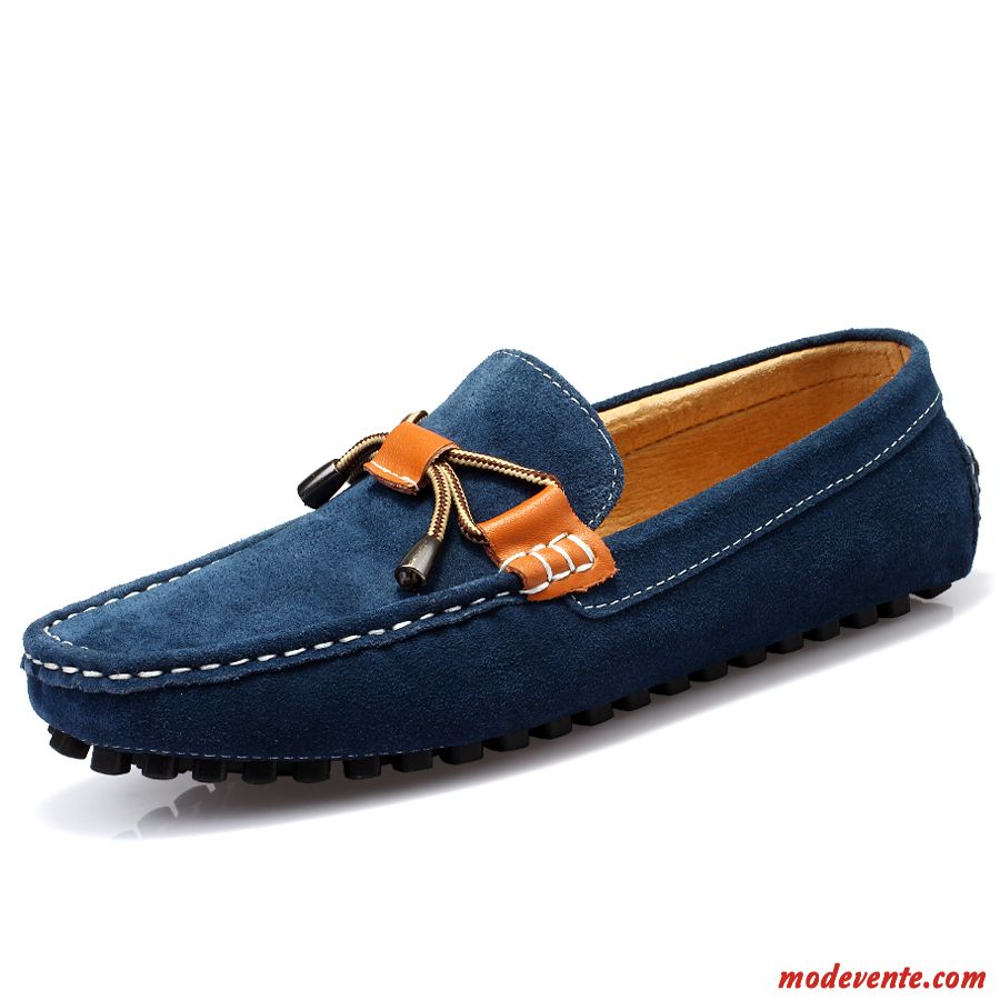 Mocassin Cuir Homme Pas Cher Saphir Tomate Mc23546