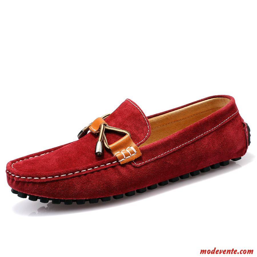 Mocassin Cuir Homme Pas Cher Saphir Tomate Mc23546