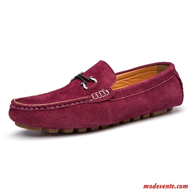 Mocassin De Marque Homme Rose Choquant Tomate Mc23284