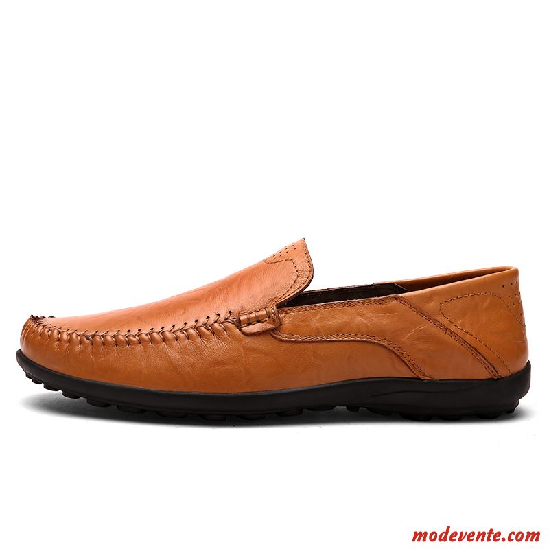 Mocassin En Cuir Homme Rose Saumon Saumon Mc23418