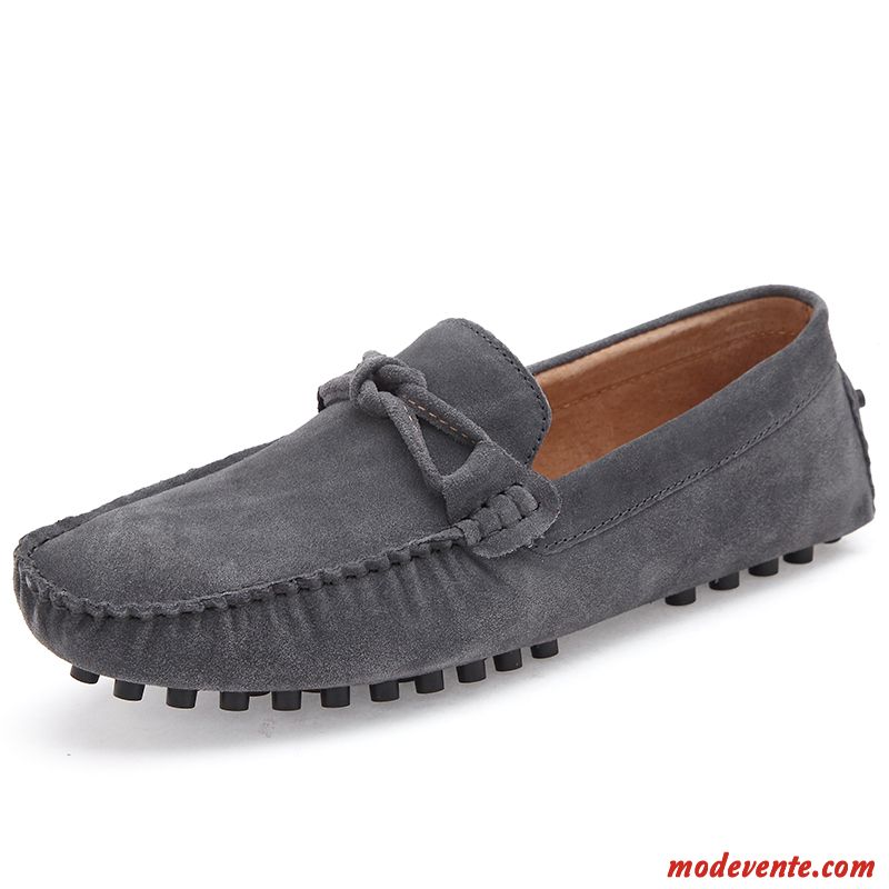 Mocassin Homme Cuir Pas Cher Rubine Marine Mc23547