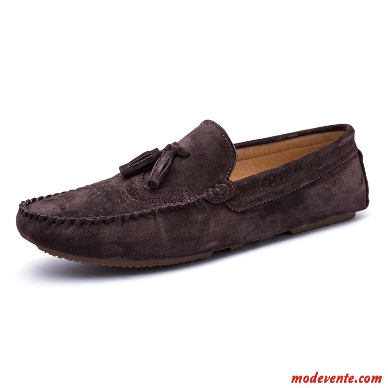 Mocassin Homme Cuir Souple Vin Rouge Bébé Rose Mc23137