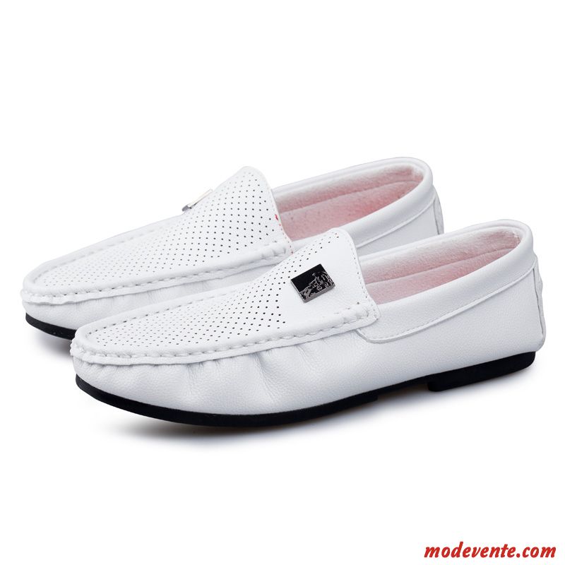 Mocassin Homme Mode Soldes Argent Steelblue Mc23369