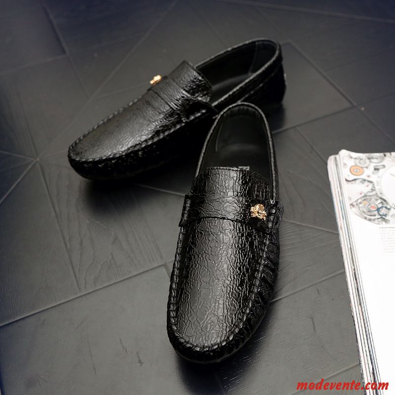 Mocassin Homme Noir Ivoire Tout Noir Mc23514