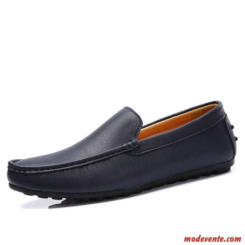 Mocassin Homme Noir Pas Cher Jaune Gris Mc23103