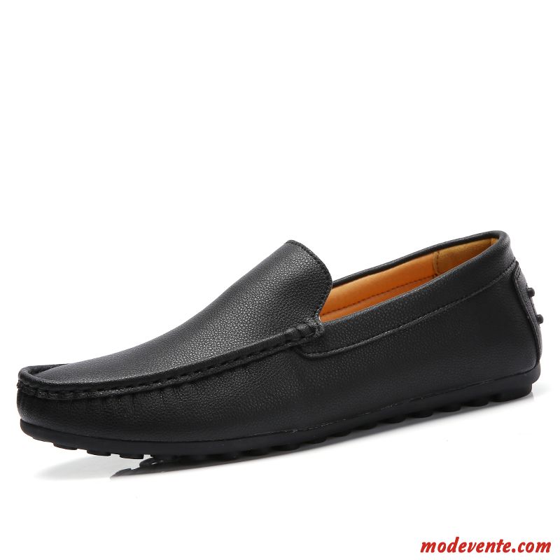 Mocassin Homme Noir Pas Cher Jaune Gris Mc23103