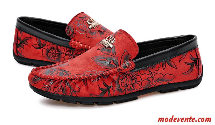 Mocassin Homme Noir Rose Choquant Saphir Mc23042