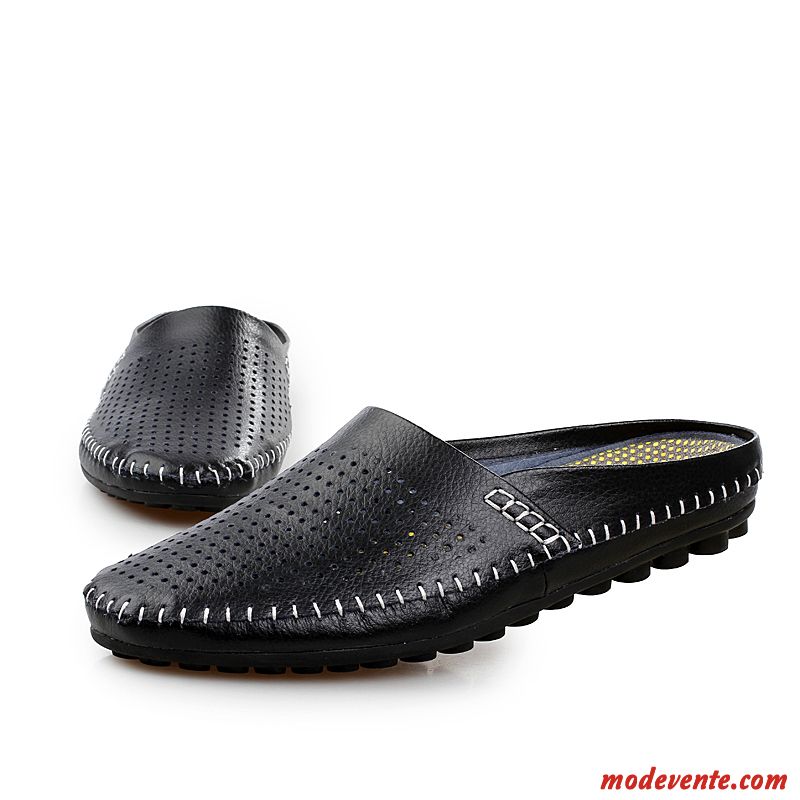 Mocassin Homme Noir Vernis Ivoire Gris Fumé Mc23476