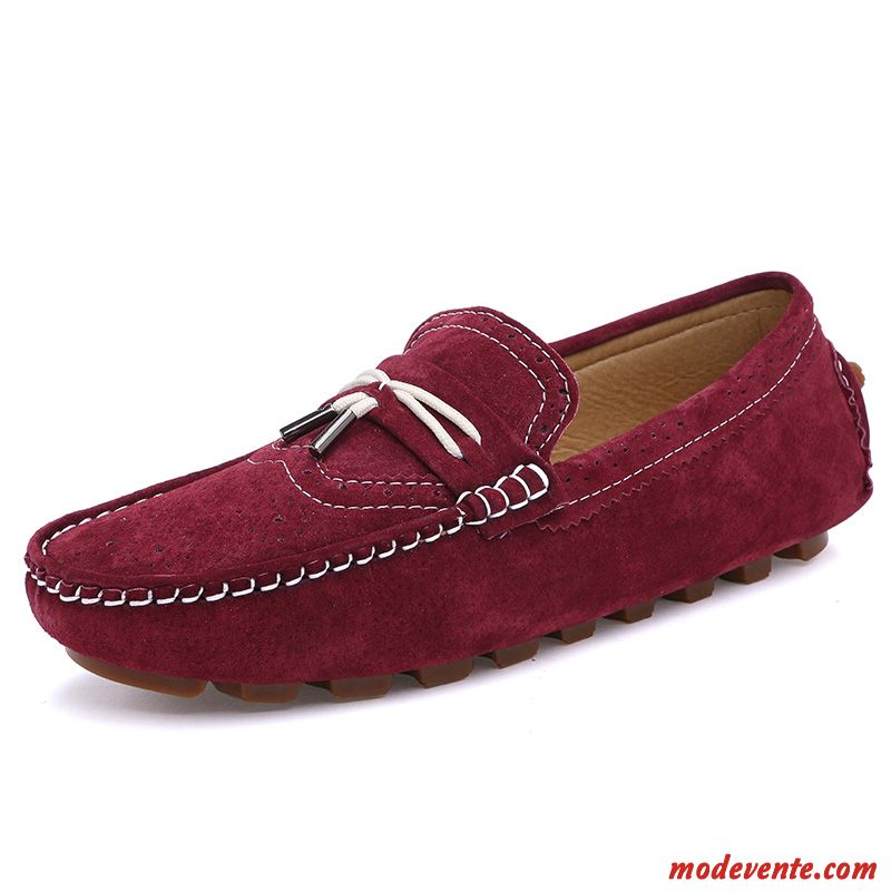 Mocassin Homme Soldes Pérou Rose Saumon Mc23259