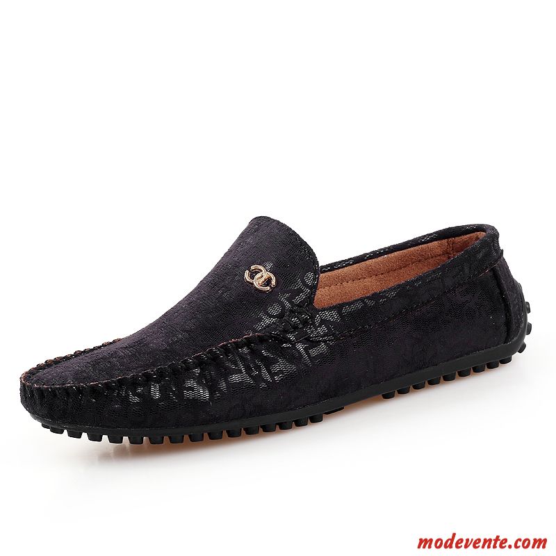 Mocassin Pas Cher Homme Chocolat Poudre Bleue Mc23275